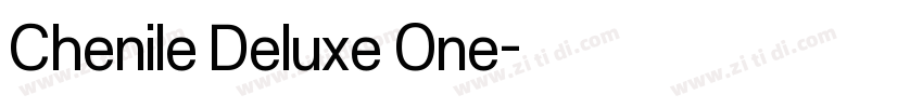 Chenile Deluxe One字体转换